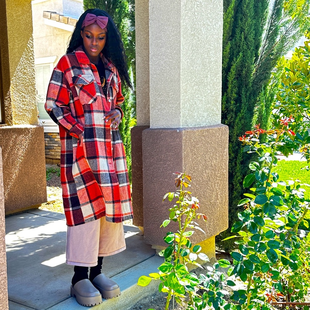 💥NEW ARRIVALS💥 Long Plaid Shacket